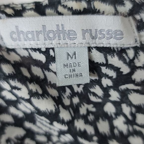 Charlotte Russe-Dalmatian Print Ruffle Dress, Sz. Medium - Picture 7 of 9